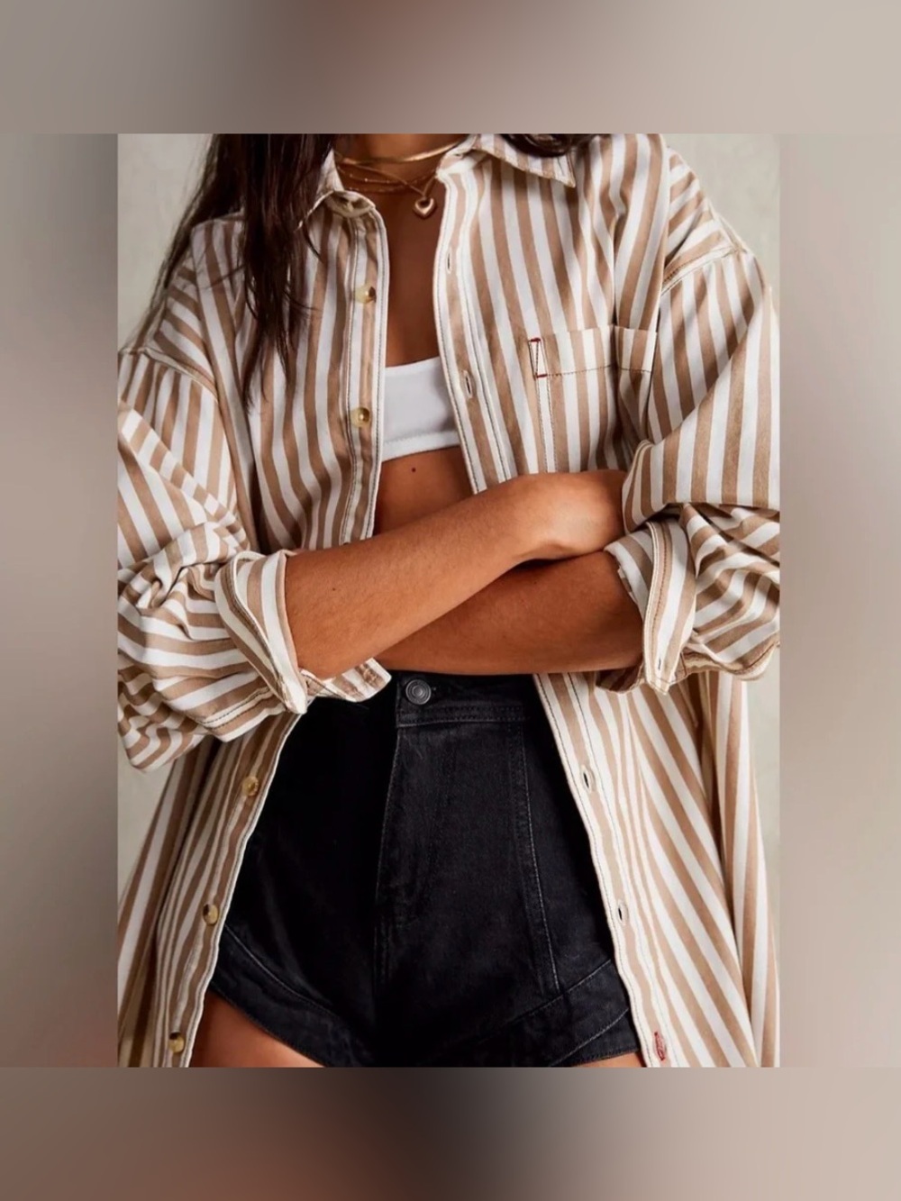 Free people Freddie oversized button up